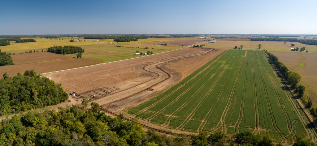 Aerial farm photo